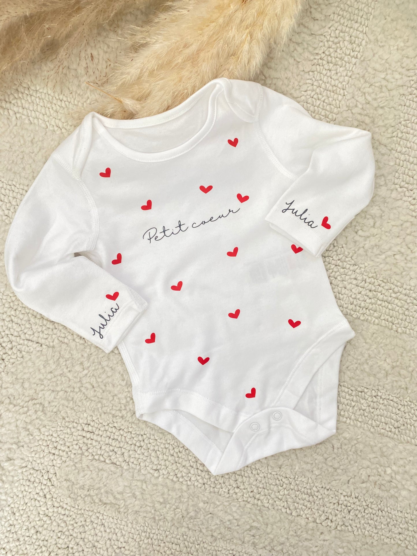 Duo pyjama & body petit coeur